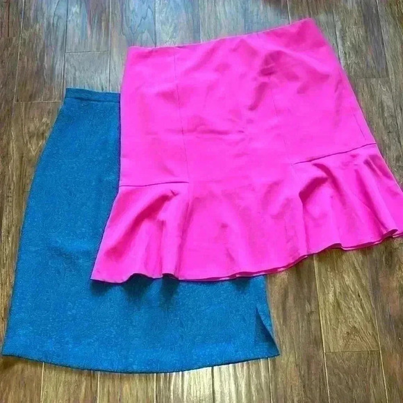 Black Label Dresses & Skirts - LOT: Women’s Plus- Knee-length Size 18 Skirts Pink Teal Curvy Feminine
